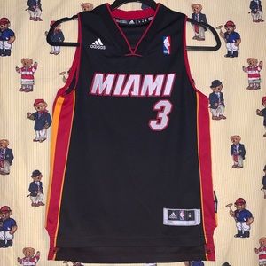 Adidas D Wade Miami Heat NBA Basketball Jersey